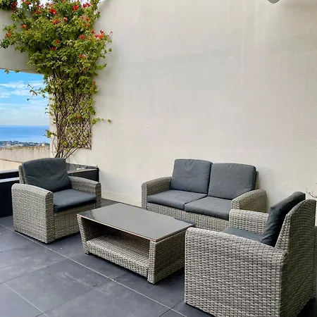 T2 Vue Exceptionnelle Avec Grande Terrasse Plein Sud Wifi Piscine 公寓