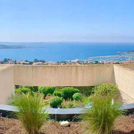 T2 Vue Exceptionnelle Avec Grande Terrasse Plein Sud Wifi Piscine * 邦多勒